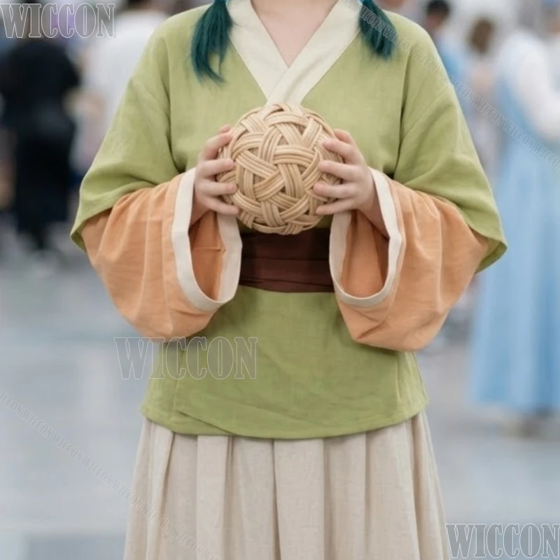 

Anime The Apothecary Diaries Young Maomao Cosplay Costume Ancient Kimono Set Kawaii Cute Hanfu Costume Green Comic Con Festival