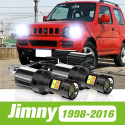 2pcs For Suzuki Jimny 1998-2016 Dual Mode LED Turn Signal+Daytime Running Light DRL 2008 2009 2010 2011 2012 2013 Accessories