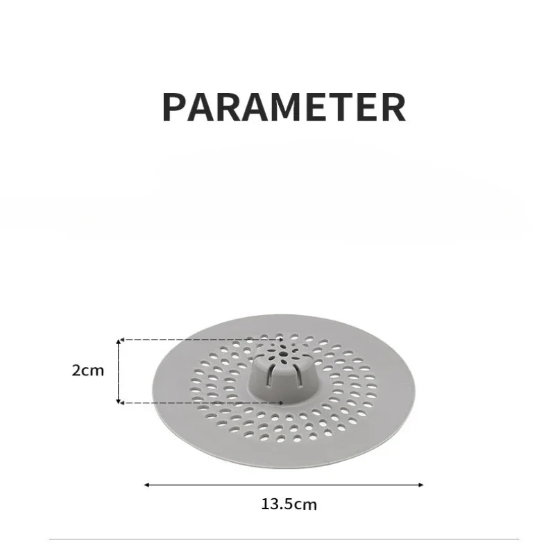 Round Silicone Bathroom Floor Drain Cover AntiClogging Hair Filter for Bathroom Kitchen Sink Drain Ideal for Preventing Clogs - view 6