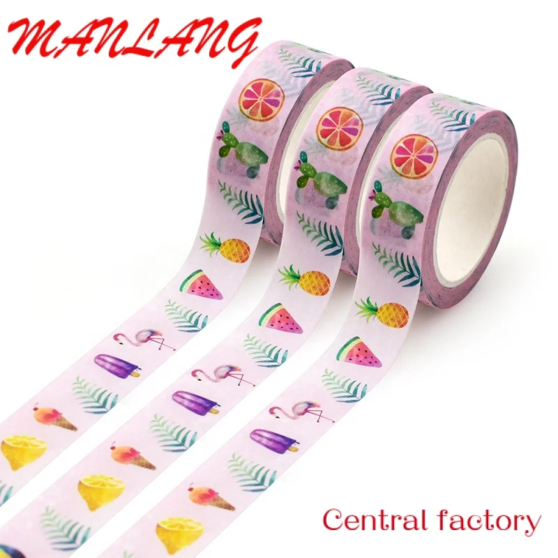 CustomCustom washi making tape Adhesive assorted design washi tape