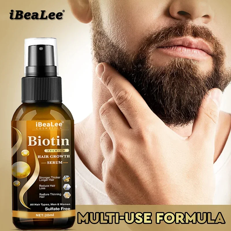 Hair Growth Products Biotin Fast Growing Hair Compliance Care Essential Oils Anti Hair Loss Spray Scalp Dry Treatment Men Women