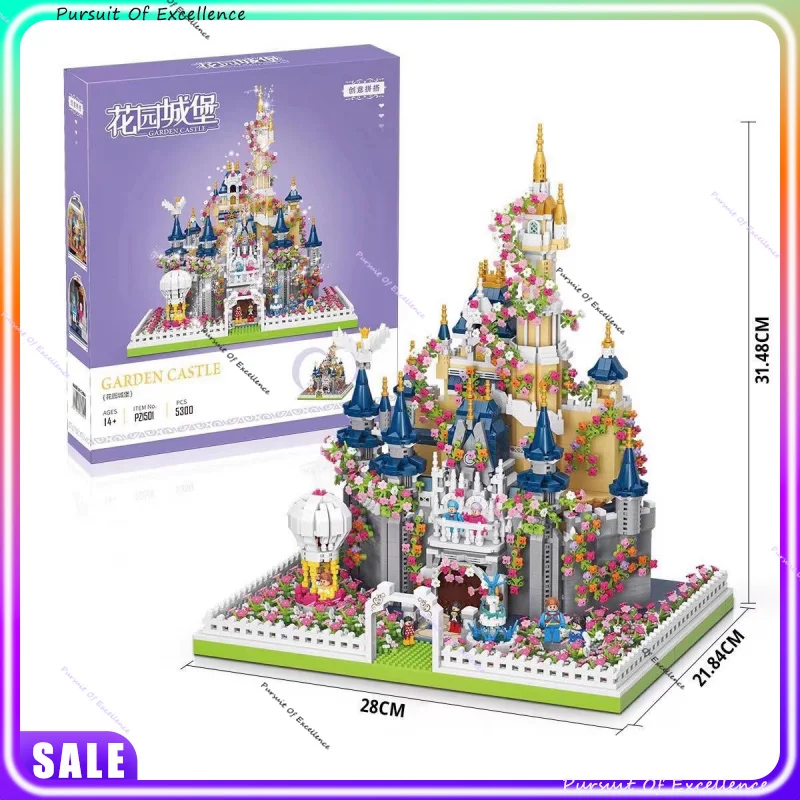 

В наличии Рождественский подарок Замок с микроблоками - развивающая игрушка высокой сложности для девочек, праздничный подарок