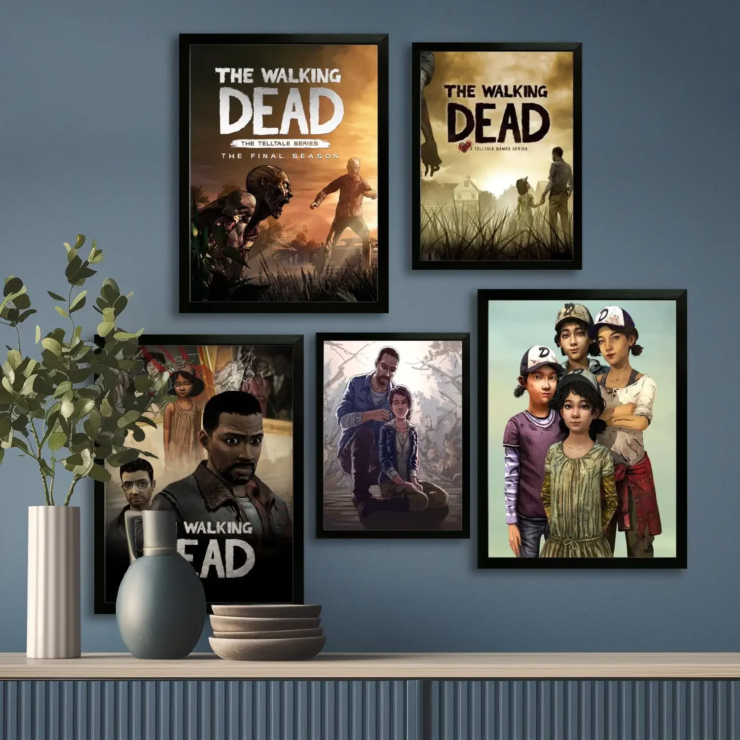 telltale the walking dead Canvas Art Poster Wall Art, Picture Print, Modern Family Bedroom Decor, Posters,Decorative painting