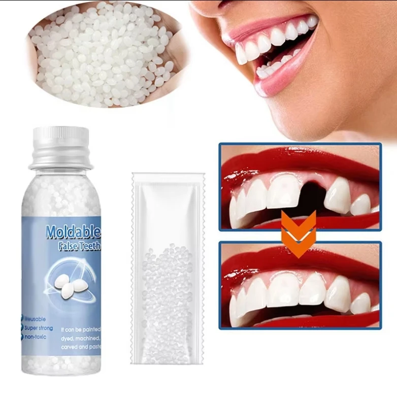 

10ml/20ml/30ml Resin False Teeth Solid Glue Temporary Tooth Repair Teeth Gaps Denture Adhesive Teeth Whitening-Tooth Beauty