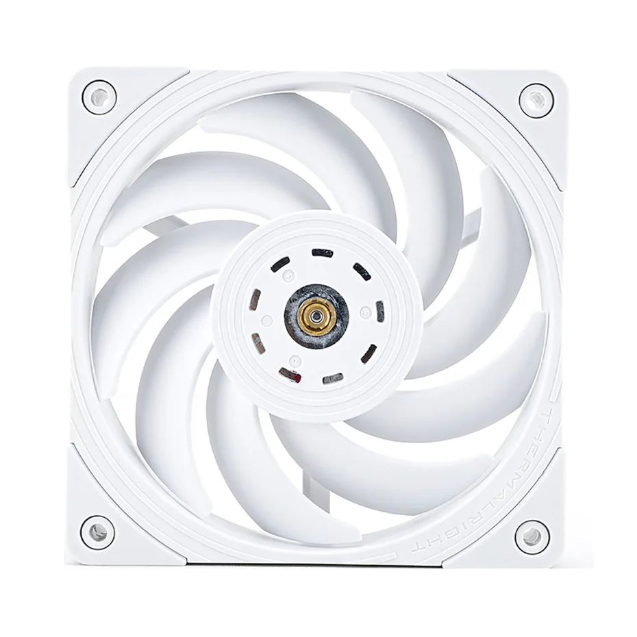 Imagem -02 - Thermalright Tl-b12w White Black Case Ventilador de Refrigeração 4pin Pwm 120 mm Caixa do Computador Pbt Ventilador de Pressão Vento Ventilador Refrigerador de pc Silencioso