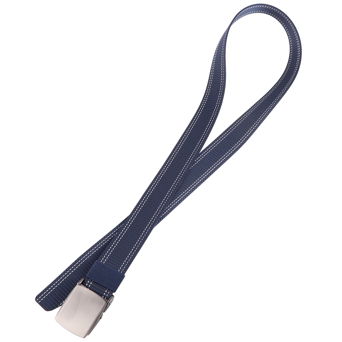

1pc Canvas Waist Lightweight Adjustable Outdoor Training Belt For Men Durable Nylon Military Drill Belt Dark Blue