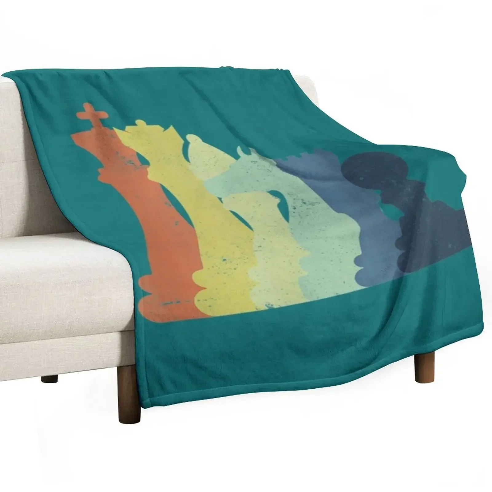 Retro Chess Gift chess player Essential Throw Blanket Sofa manga Custom Luxury St Fashion Sofas warm for winter Blankets