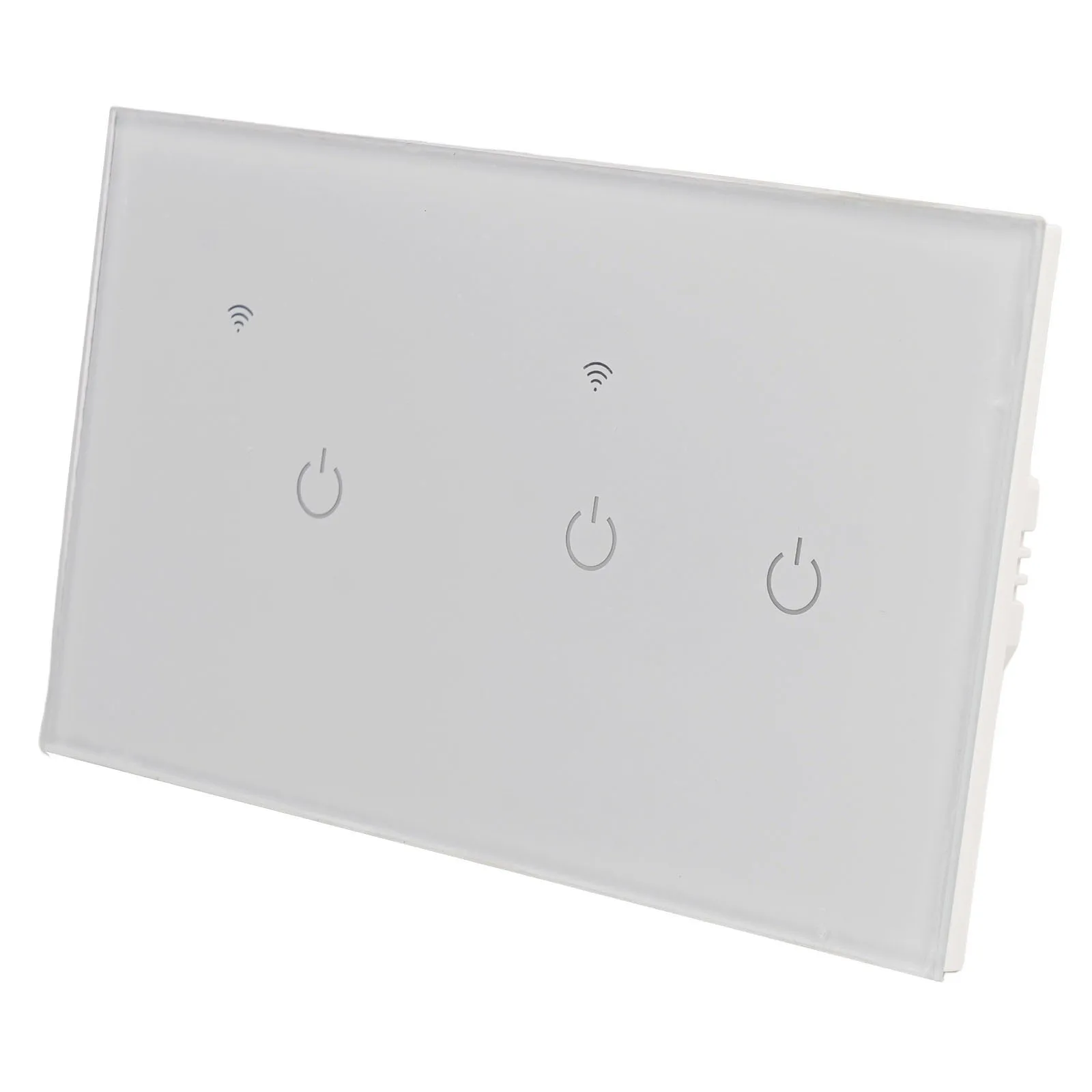 For Smart Wifi Touch Switch 2 Gang 3 Gang Glass Panel For For Tuya For Smart Life App Voice Control Wall Light Switch For Home A