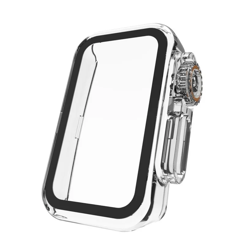 Huawei Band 10 9 8 용 강화 유리 쉘 Huawei band10 9 8 용 Ultra 케이스 커버 화면 보호기로 변경 Ultra 2로 업그레이드