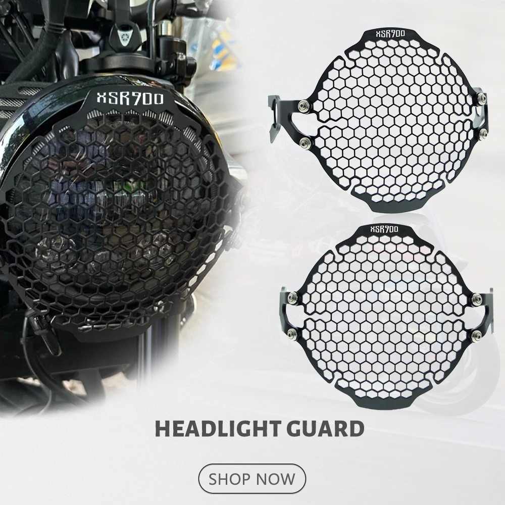

Motorcycle Accessory XSR 900 Vintage Headlight Protector Grill Head light Lamp Cover For Yamaha XSR900 2016-2018 2019 2020 2021