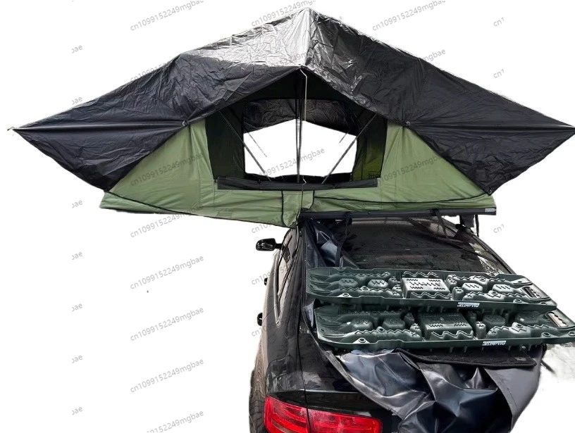 Dustproof, rainproof, windproof and sunscreen self-driving car camping, soft top tent, car camping tent