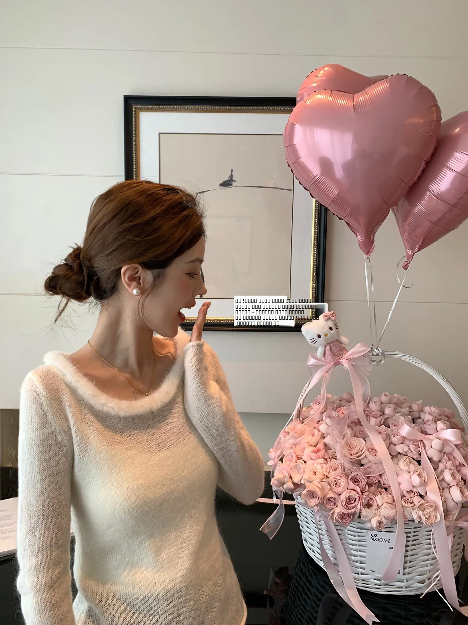 

Мягкий вязаный свитер HuaHua Gentle Tonal с открытыми плечами, воротником из норки, корейский стиль, многофункциональный, премиум-класса, с длинными рукавами