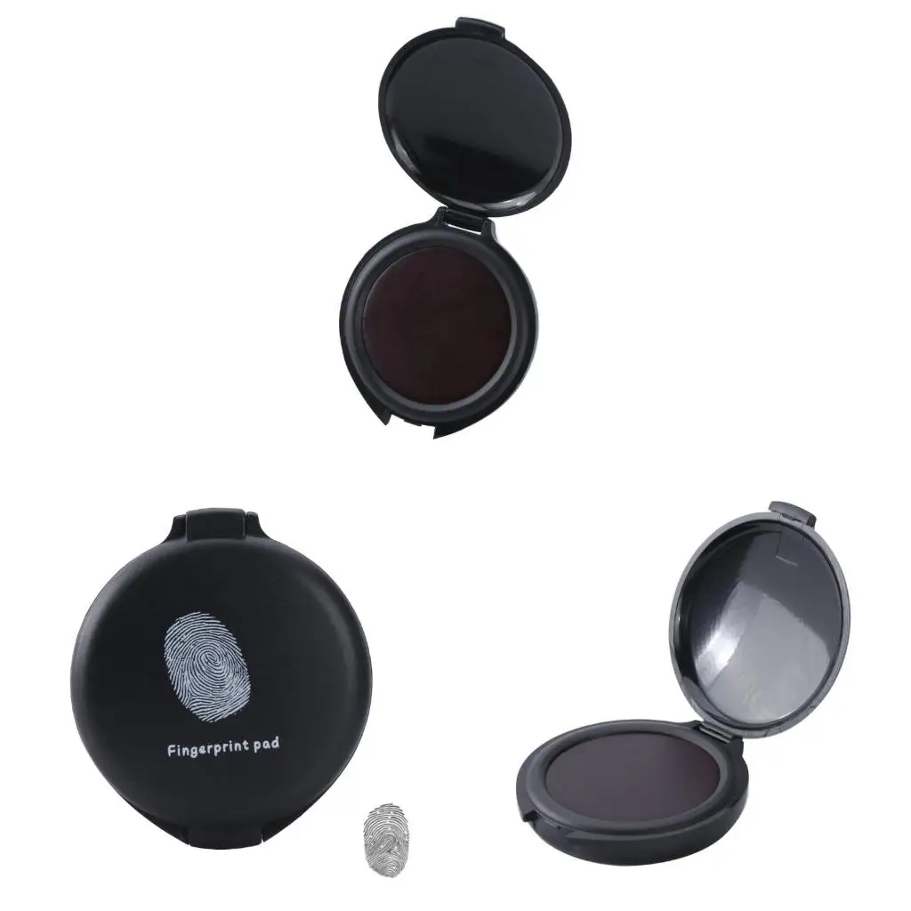 Thumbprint Pad Fingerprint Pad Stamp Pad Quick Dry Pad Notary Supplies Fingerprint Pad Easy to Use