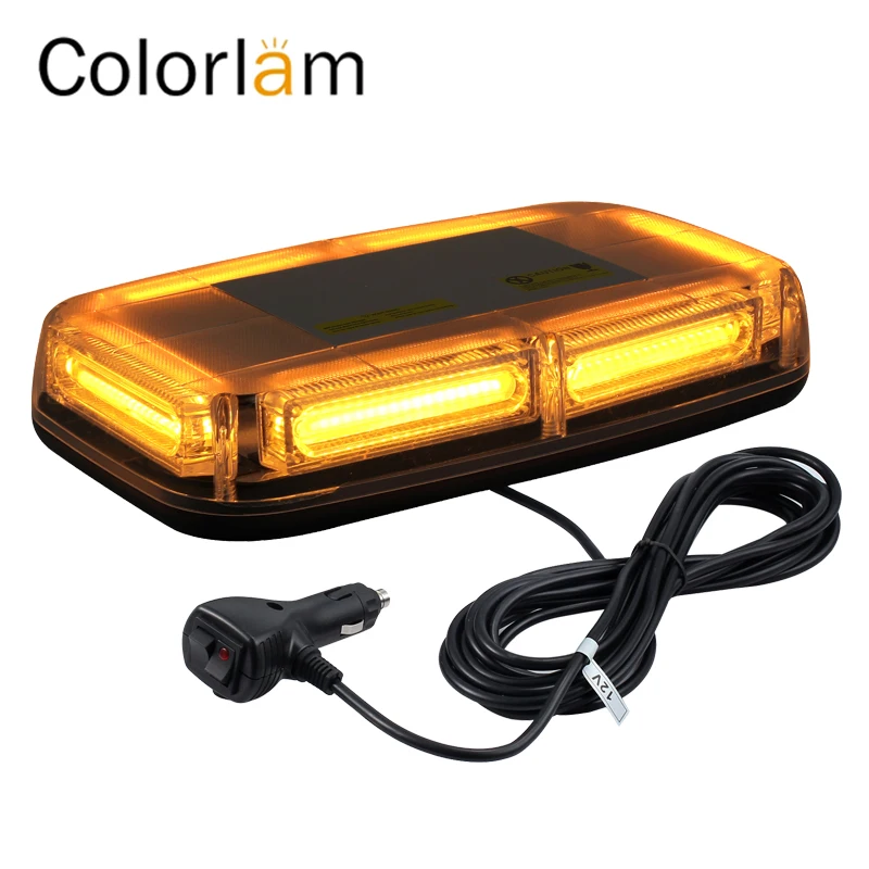 Colorlam  6-COB 12/24V  LED Magnetic Emergency Warning Strobe Light Car Light Assembly with Control Switch 60W Police Light Lamp