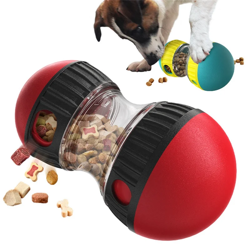 MAKE-Slow Food Dog Slow Feeder Rotating Food Leaking Super Ball Dog Puzzle Green