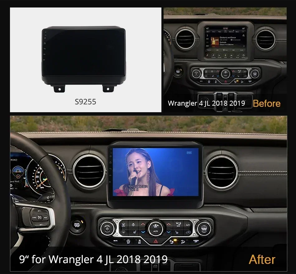 Ownice K6+ 2K for Jeep Wrangler 4 JL 2018 - 2019 Car Radio Multimedia Video Player Navigation Stereo GPS Android 12 No 2 Din DVD