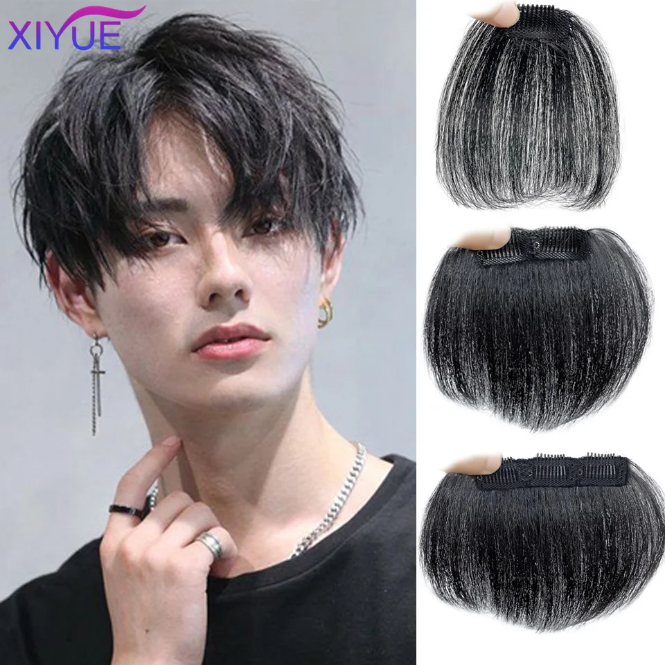 XIYUEMens Frontal Toupee Forehead Hairline Patch  Men\'s hairline wigs