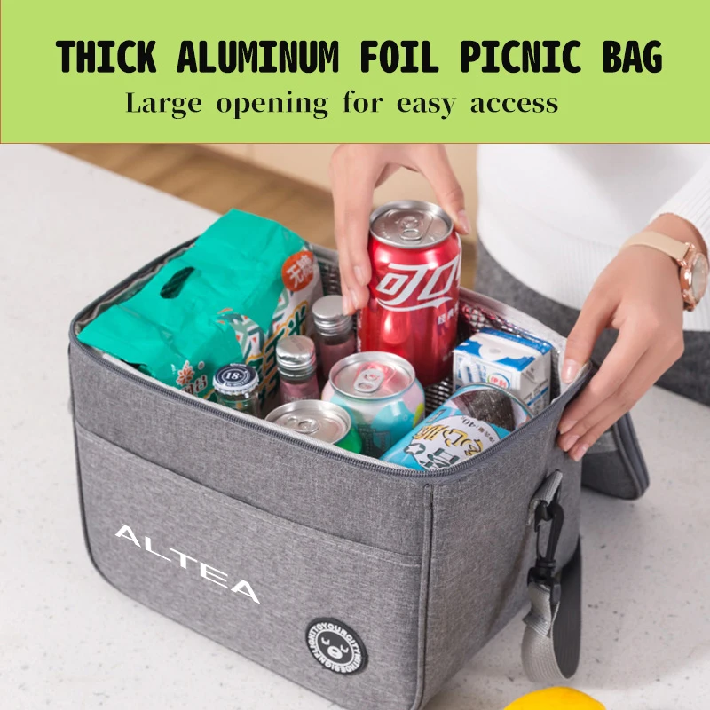 Oxford Cloth Insulated Picnic Bag Portable Thermal Lunch Bag For Seat CUPRA Altea Leon 5f Ibiza 6j ATECA Arona Exeo FR Tarraco view 4