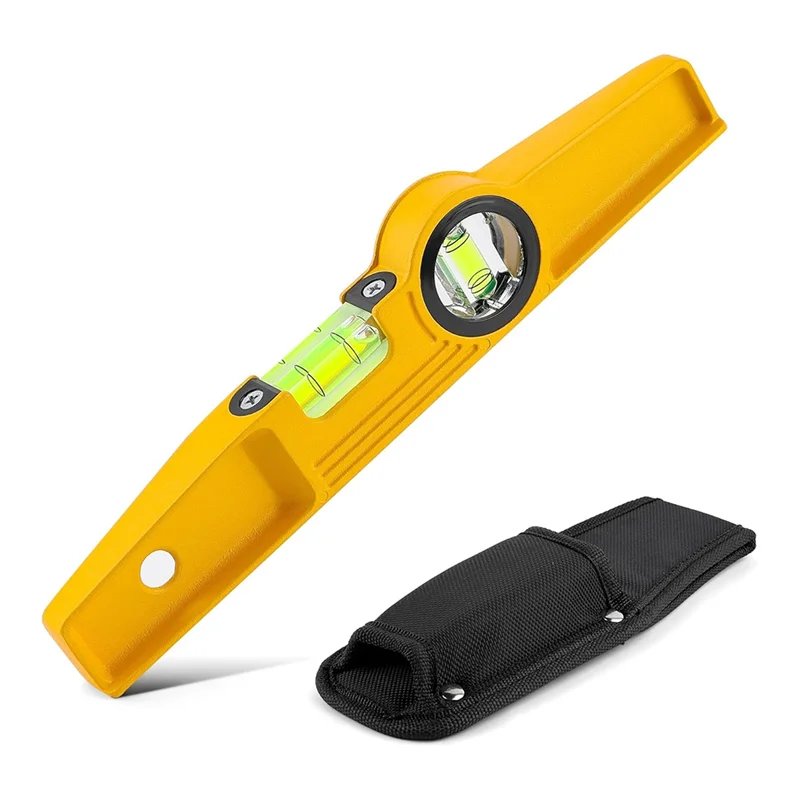 AA63 Livella magnetica pressofusa in alluminio da 10 pollici HOT, livella magnetica professionale per impalcature con magnete e borsa in terre rare