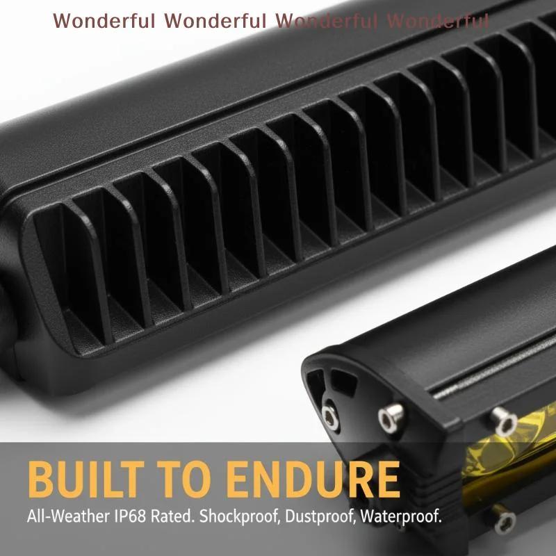 

7 Inch LED Light Bar Single Row Work Spotlight Waterproof Combo for SUV ATV UTV Off Road Driving Fog Lamp Accessory