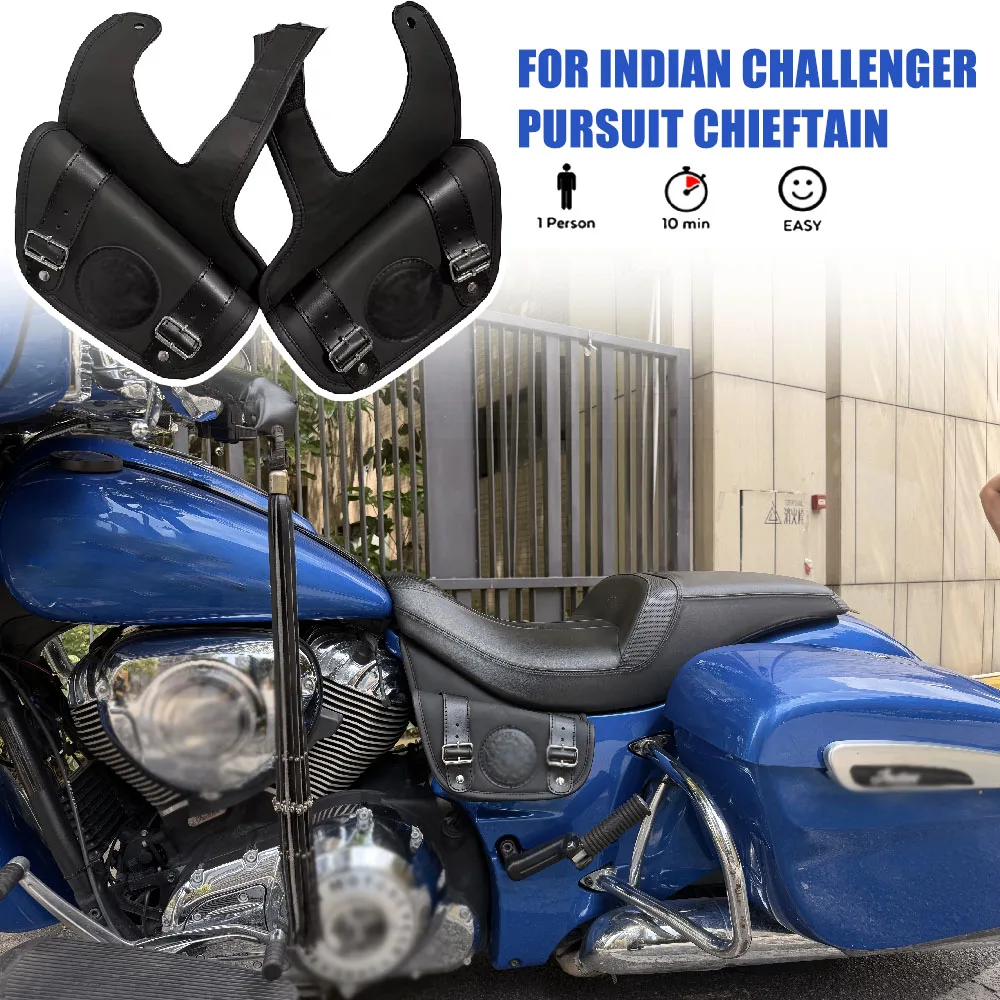 

Motorcycle Heat Shield Waterproof Storage Bag Side Tank Pouch FitFor Indian Challenger Chieftain Roadmaster Springfield2020-2026