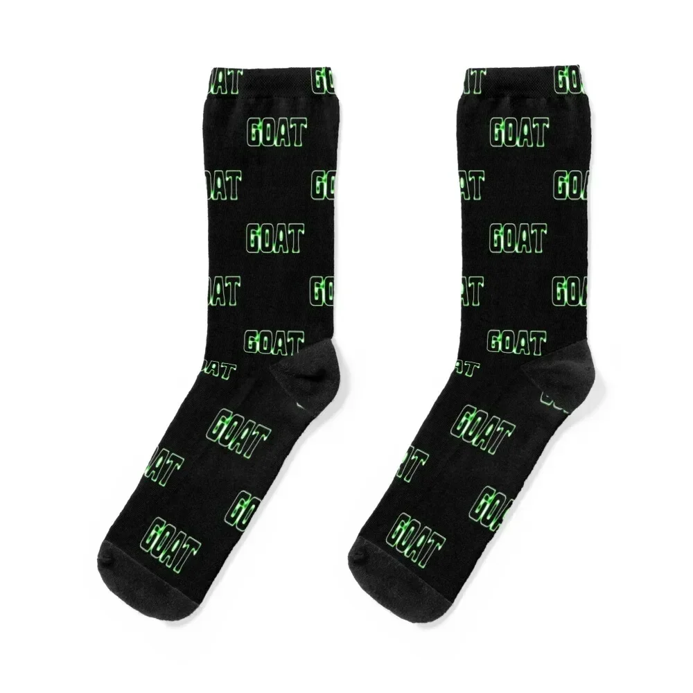 Goat Green Glow Socks valentine gift ideas cool Woman Socks Men's