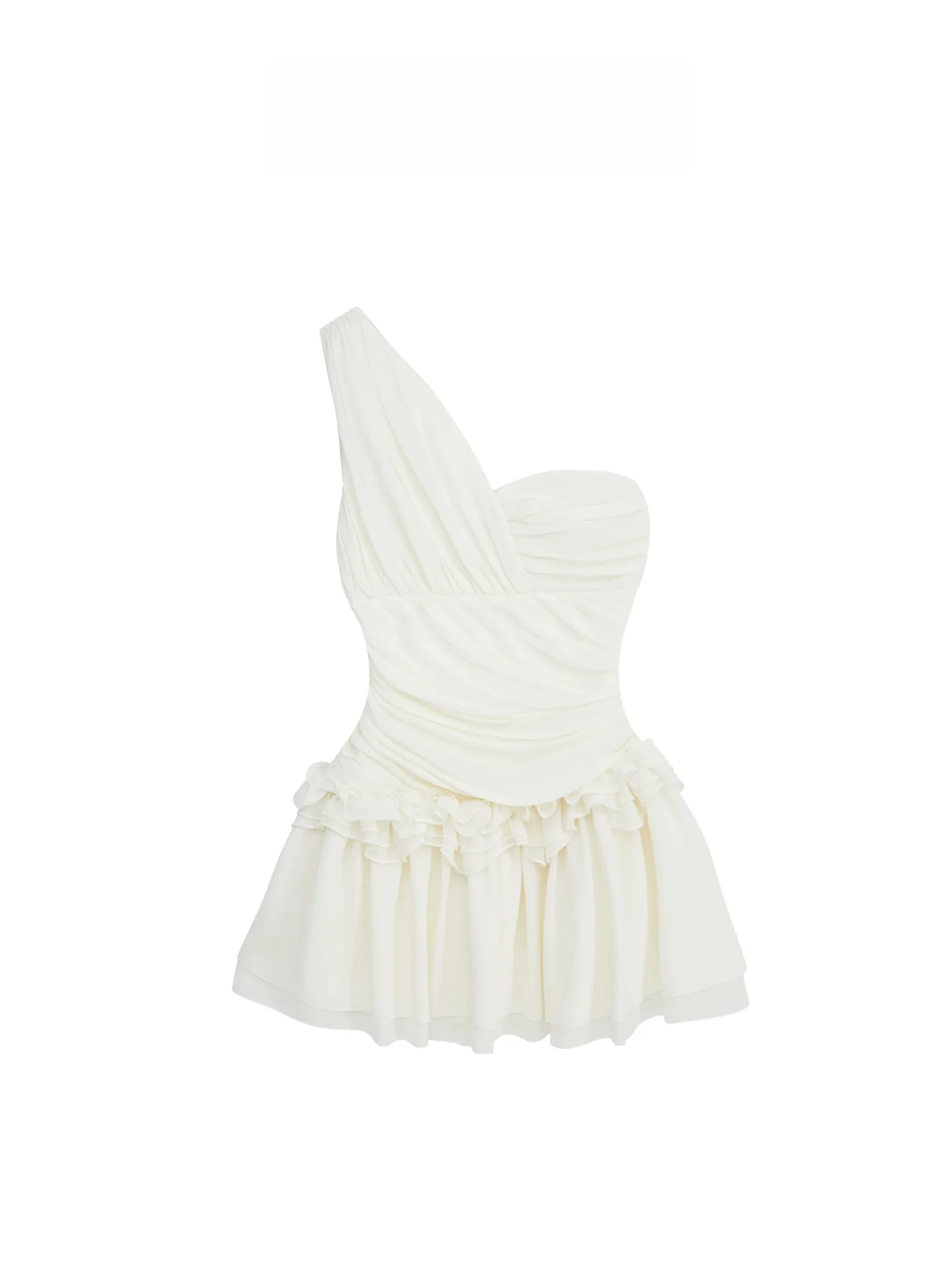 

Женская асимметричная шифоновая юбка HEZA Ele больших размеров, цвет белый, с деревянной отделкой, для ранней осени