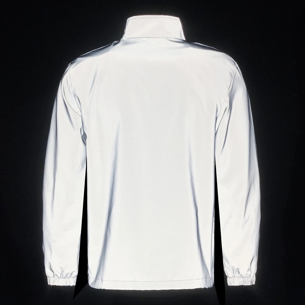 Spring New Men's Reflective Jacket Outdoor Night Running Cycling Windproof Safety Bright Fashion Stand Collar Casual Coats