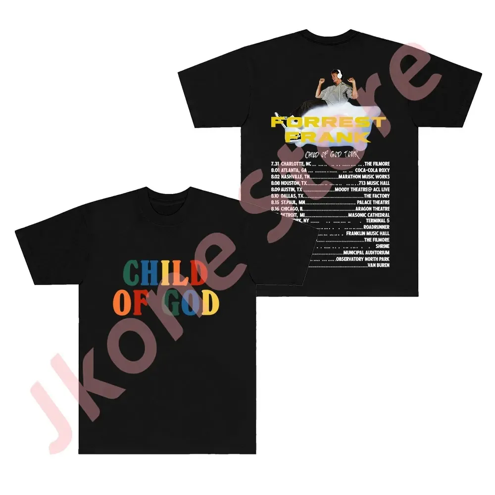 Forrest Frank 2024 Child of God Tour T-Shirts Merch New Logo Tee Summer Women Men Fashion Casual Short Sleeve