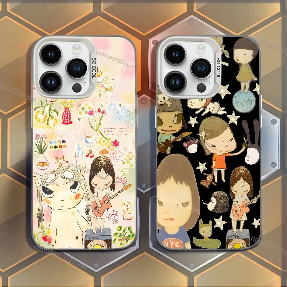 

New A-Aya T-Takano Art Phone Case For iPhone 17,16,15,14,13,12,11,Mini,Pro,E,MAX White Candy Matte Shockproof Cover