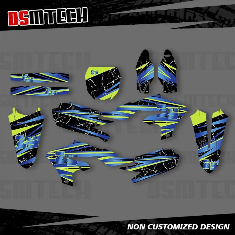 DSMTECH Motorcycle Graphics DECALS STICKERS Kits Custom For Yamaha 2019-2023 YZF250 2018-2022 YZF450 19-22 WRF450 20-23 WRF250