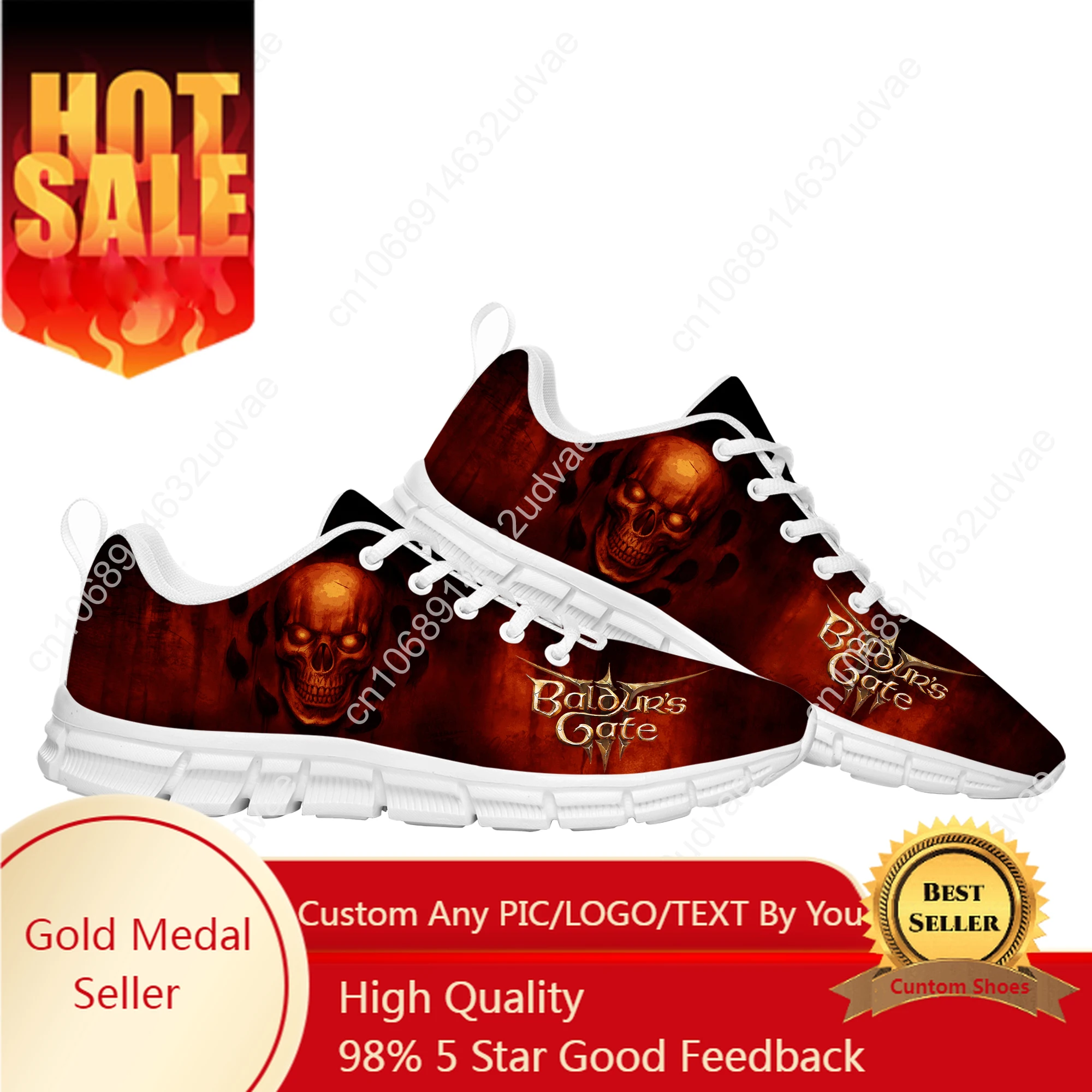 

Baldur's Gate Sports Shoes Mens Womens Teenager Customized Sneakers Casual Custom Made Shoe High Quality Couple Shoes