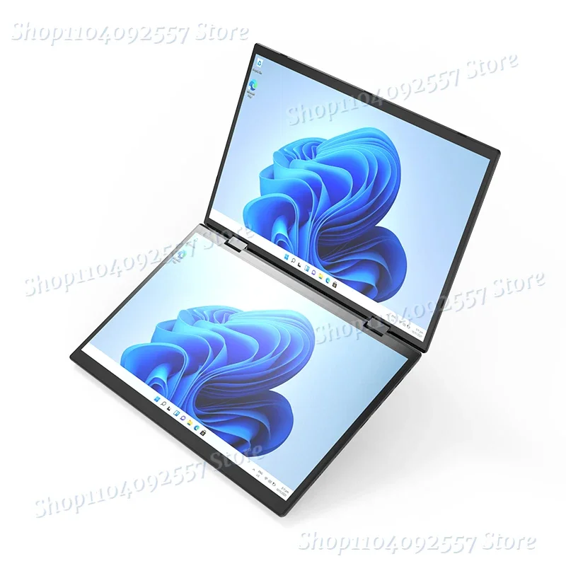 2024 Intel N95 CPU Dual Screen Laptop 14 "+ 14" 2K Touchscreen Notebook 32GB 360 Graden Flip Metal Case 2 in 1 Laptop Computer