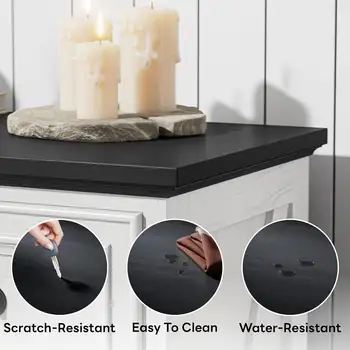 LIKIMIO 農舍風格七抽屜櫃,臥室適用,59 英寸寬抽屜,帶儲物空間,鄉村風格木質臥室抽屜櫃 8 最佳銷售 抽屜櫃 - №2