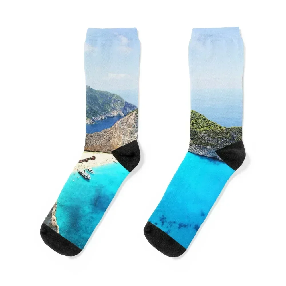 

Beautiful Greek Island - Crete Socks compression Antiskid soccer custom halloween Socks For Men Women's