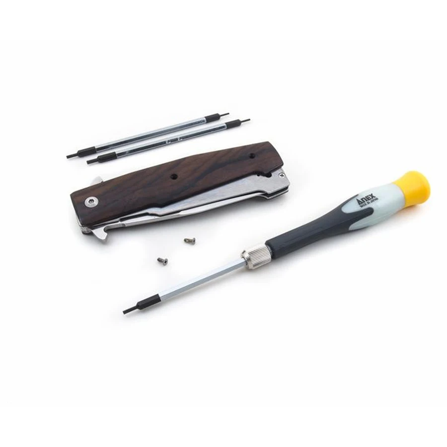 ANEX Precision Screwdriver Set 5Pcs with Tool Bag Interchangable Phillips/Slotted/Torx Bits Made in Japan No.3600/No.3602 view 5