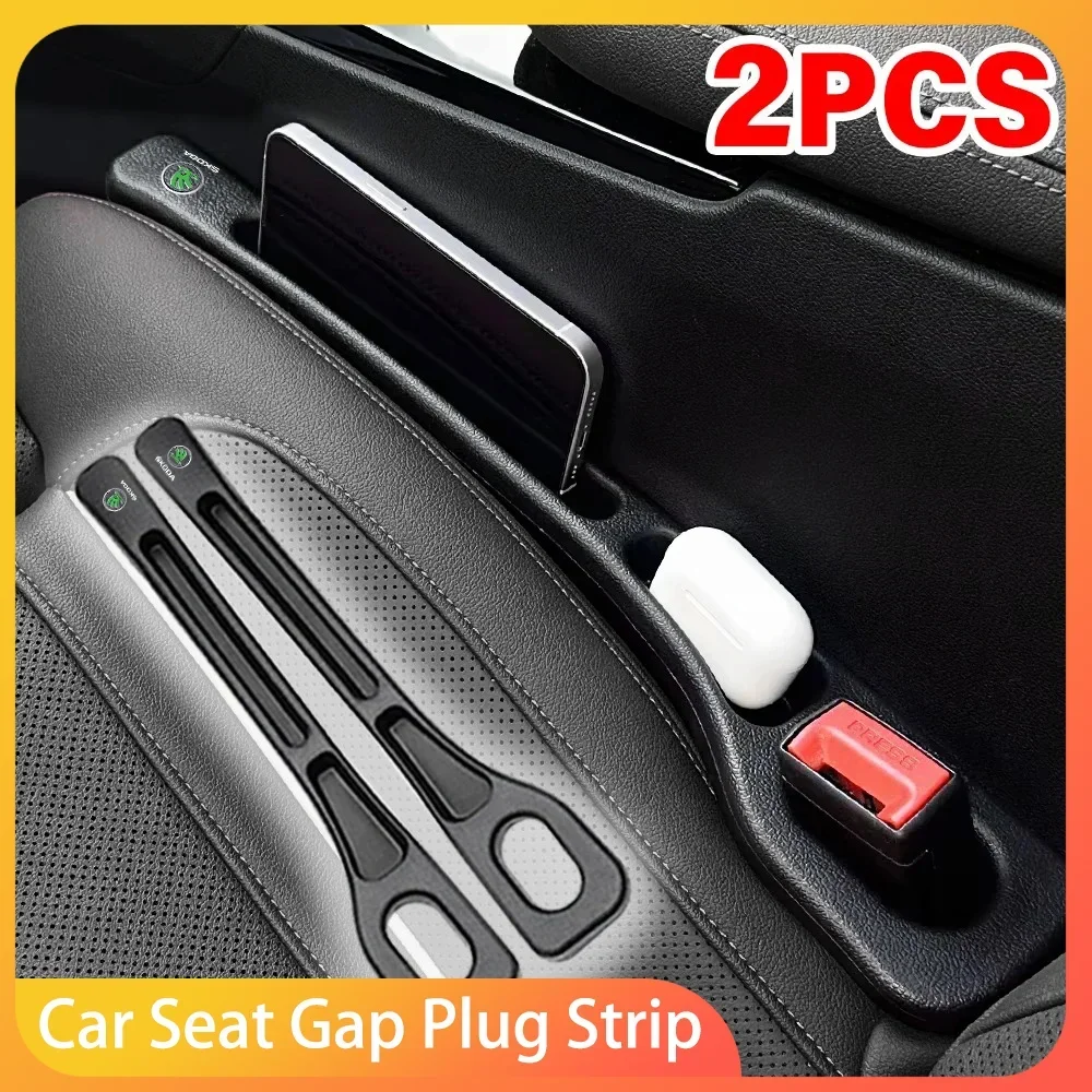 

Car Seat Gap Leak Proof Sealing Strip car Storage Box For Skoda Octavia MK2 MK3 2 3 A7 Fabia Karoq Kodiaq Superb Rapid Kamiq