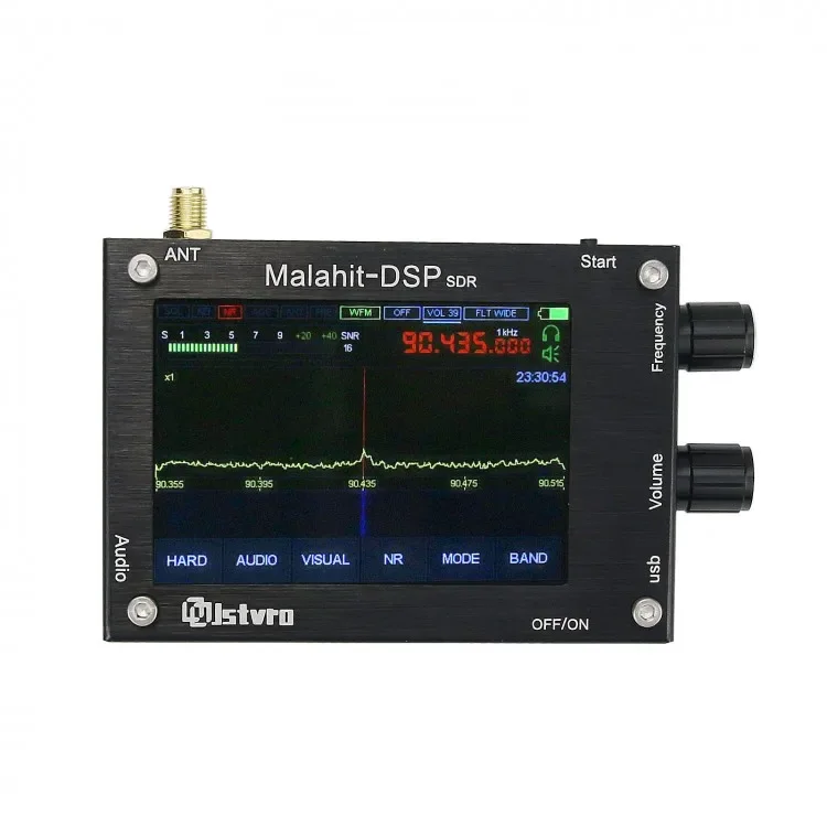 50KHz-2GHz 1.10C Malachite for DSP SDR Receiver Malahit SDR Shortwave Radio With Aluminum Alloy Shell