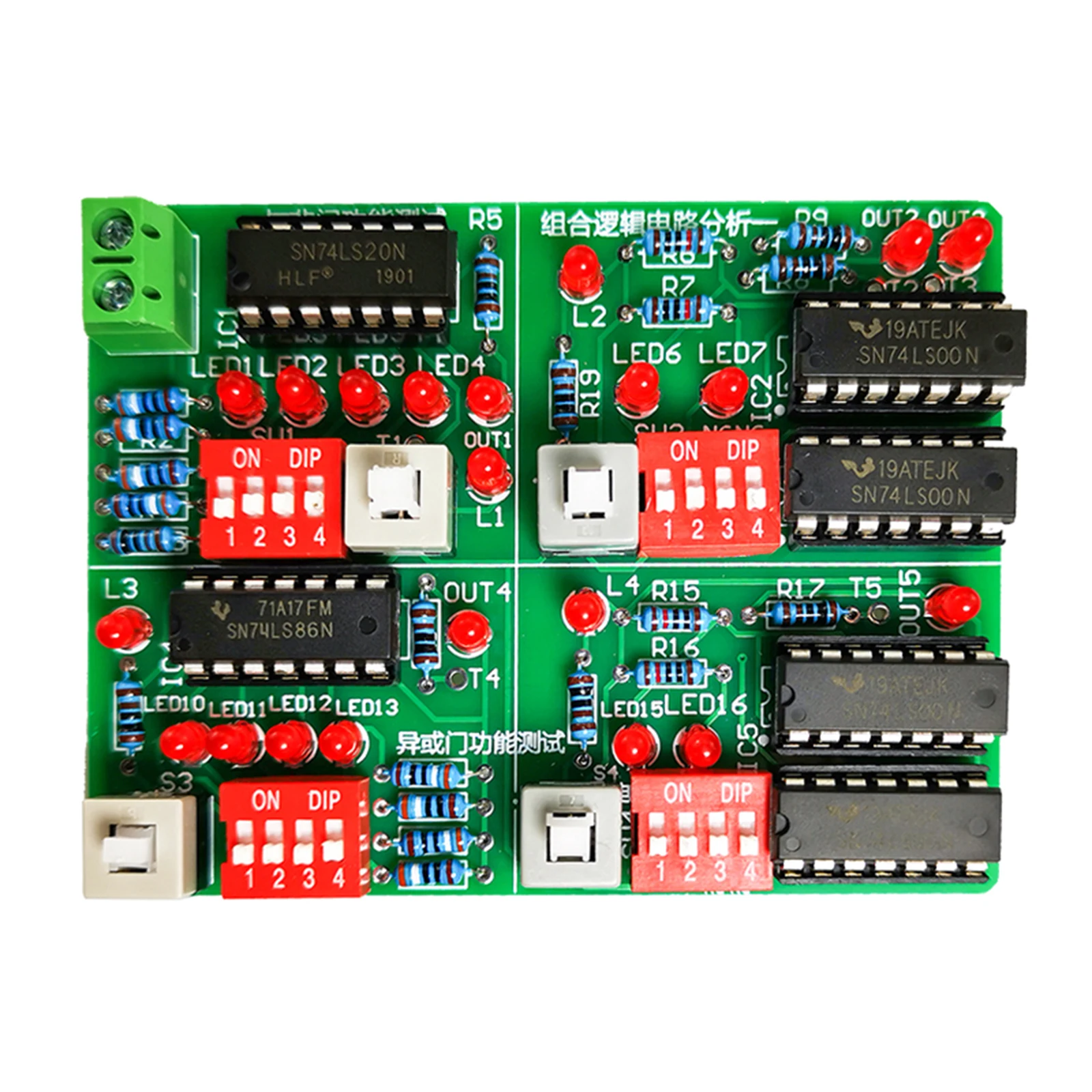 DIY Gate Circuit And Combinational Logic Circuit Analysis Assembly Testing Soldering Kit Electronic Practice Module