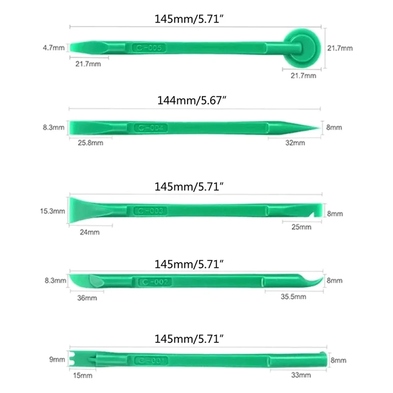 Эффективный 10 в 1, пластиковый инструмент для открывания с двойной головкой, лопатка для мобильного телефона, ноутбука, ПК, сборка, инструмент для ремонта телефона