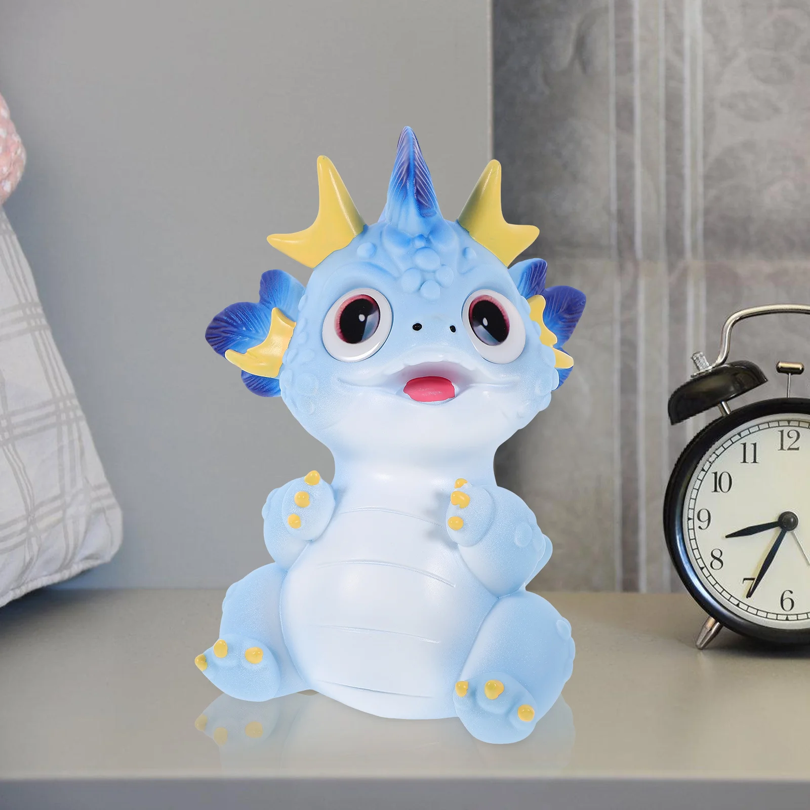 Leuke Kameleon Spaarpot Kinderkamer Decor Vinyl Muntcontainer Schattige Geldbesparende Pot Spaarpot Vinyl Muntcontainer