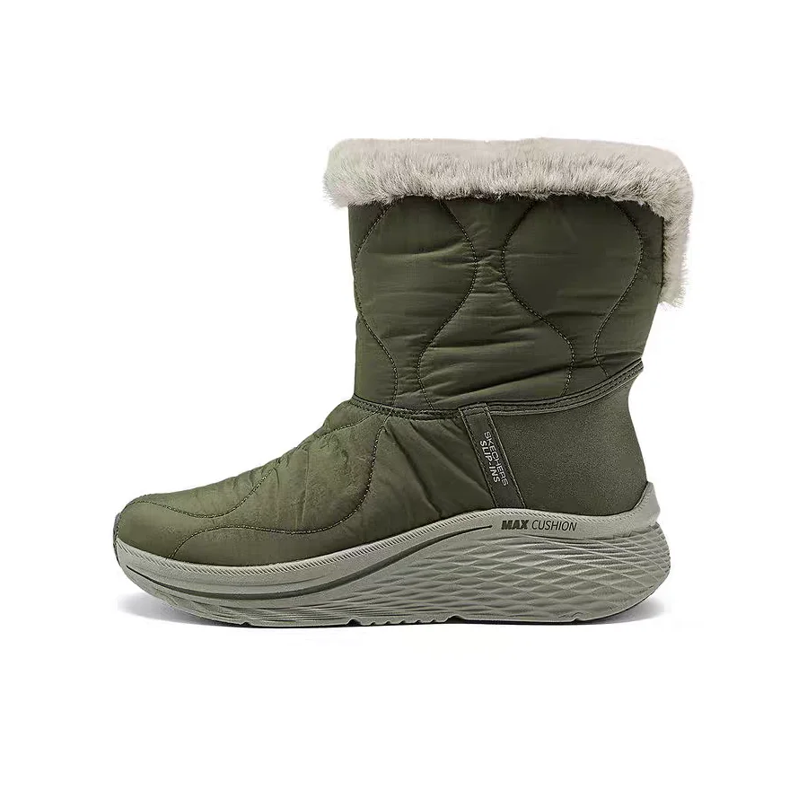 Skechers Slip ins Comfortable Fleece Lined Cold Resistant Platform Coverage Soft Crew Snow Boots Women's Green 144384-OLV