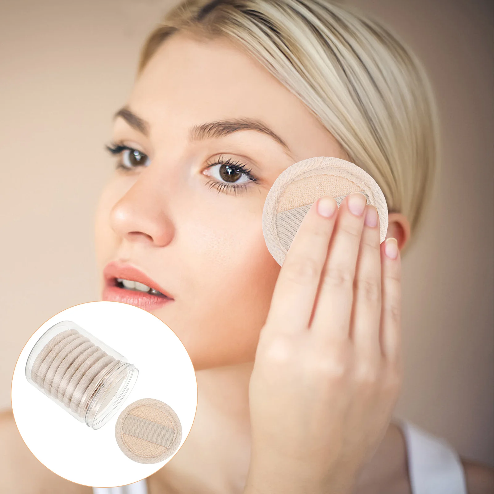 1 ensemble de tampons luffa démaquillants nettoyage de la peau douce exfoliant doux Durable sûr tampons de lavage du visage démaquillant bouffée