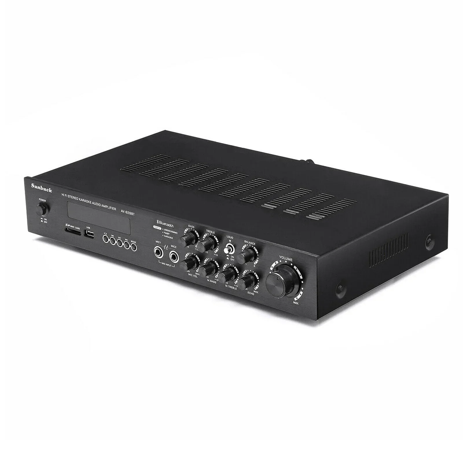 600W HiFi Amplifier Stereo  5 Channel Digital FM USB Bluetooth Power  FM AM Full Amplifier with Remote Control