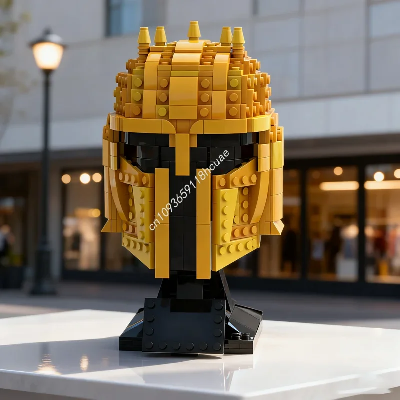 

602pcs MOC The Armorer Helmet Collection Model Building Blocks Christmas Gifts Architecture DIY Creative Toys Idea Education