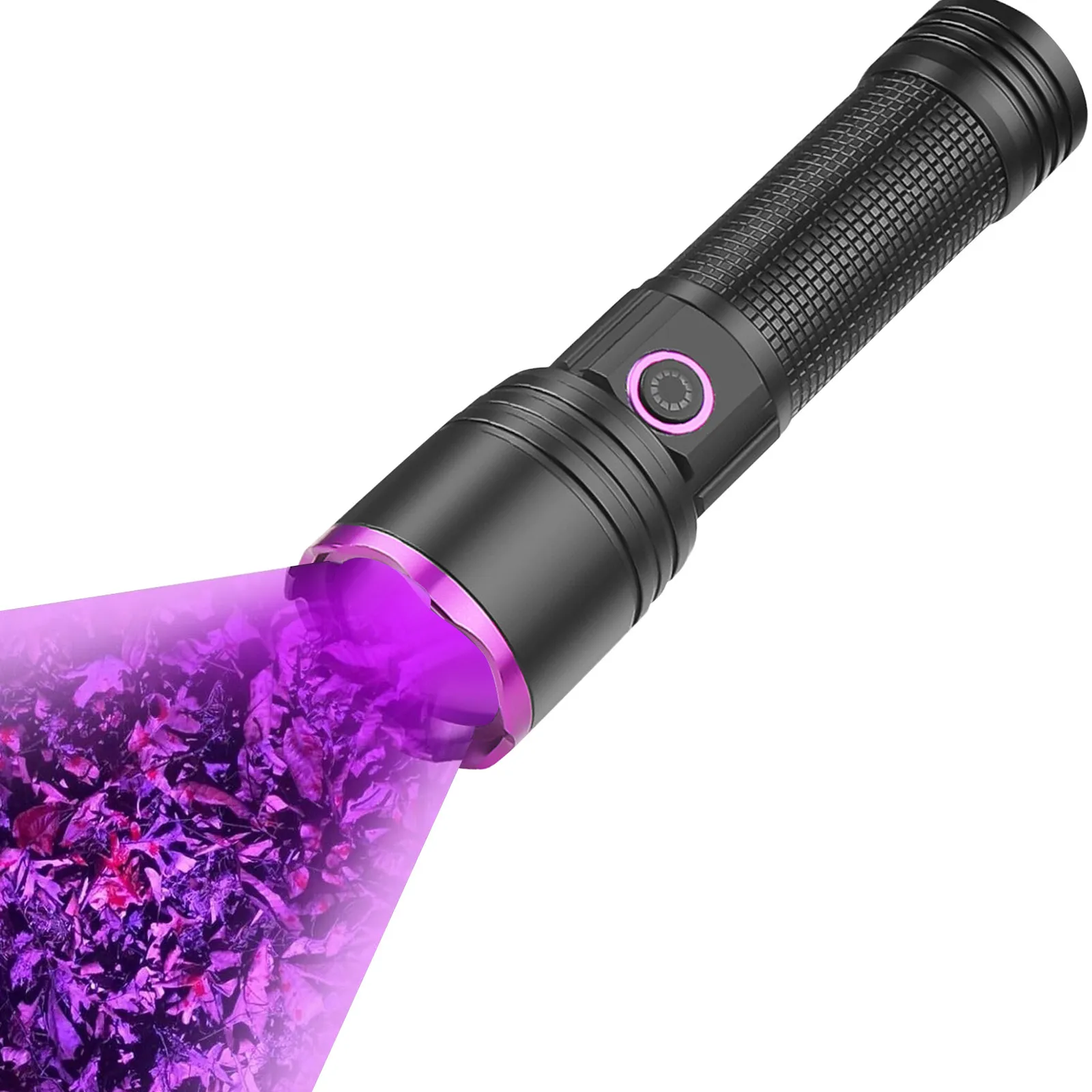 ใหม่ High-Power UV365 กระจกสีดําแสงสีม่วงการตรวจจับสัตว์เลี้ยงและป้องกันการปลอมแปลง High-Power ไฟฉายสีม่วง