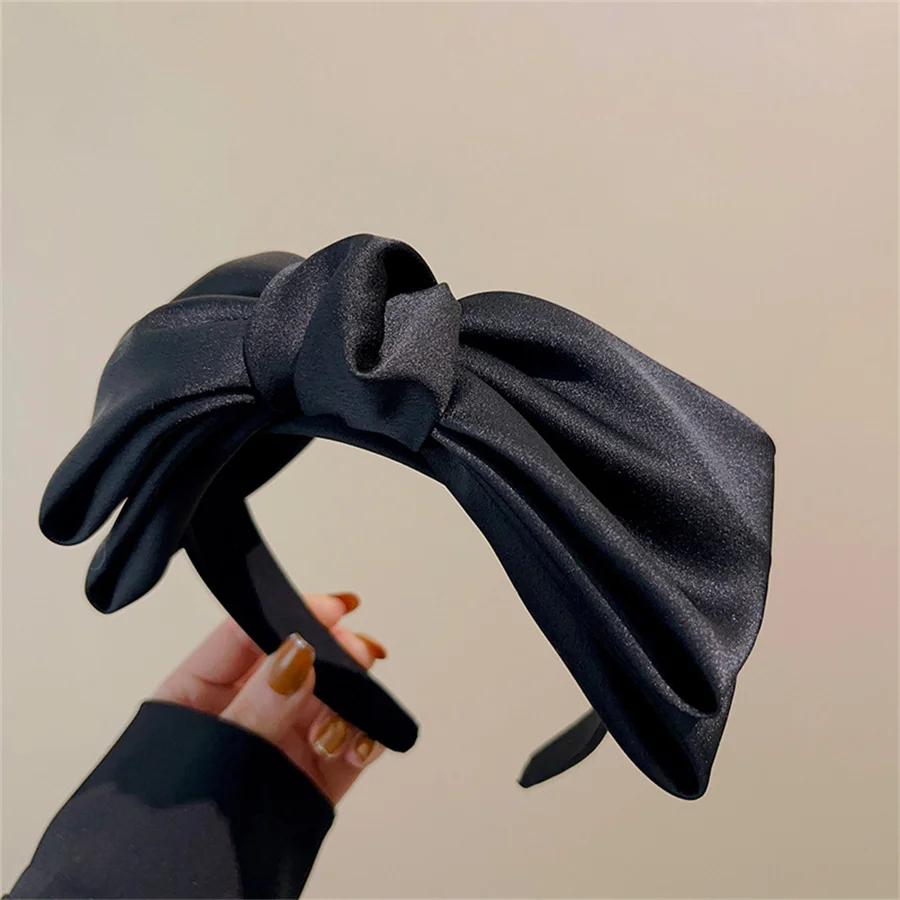 

Fashion Elegant Bow Bezel Hairband for Women Korean Retro Headband Girls Vintage Hoop for Holiday Party Hair Bands Accessories