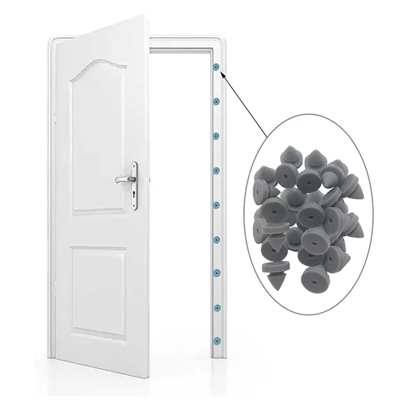 

ABVG-Set Of 100 Heavy Duty 1/2 Inch Rubber Door Silencers, Ideal For Noiseless Door Operation