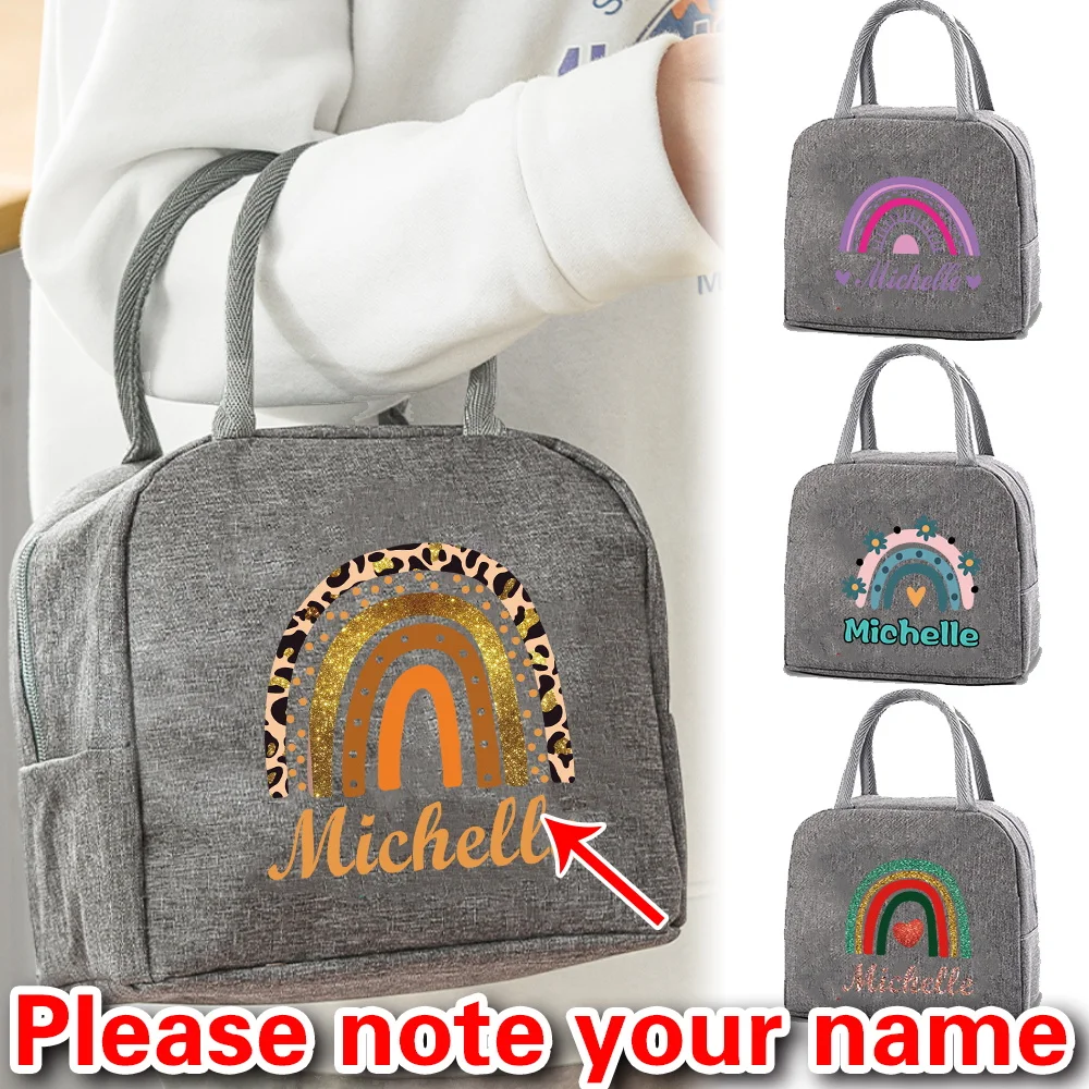 Personalized Customized Winter Essential Fashion Printed Picnic Lunch Bag Portable Out Thick Aluminum Foil.