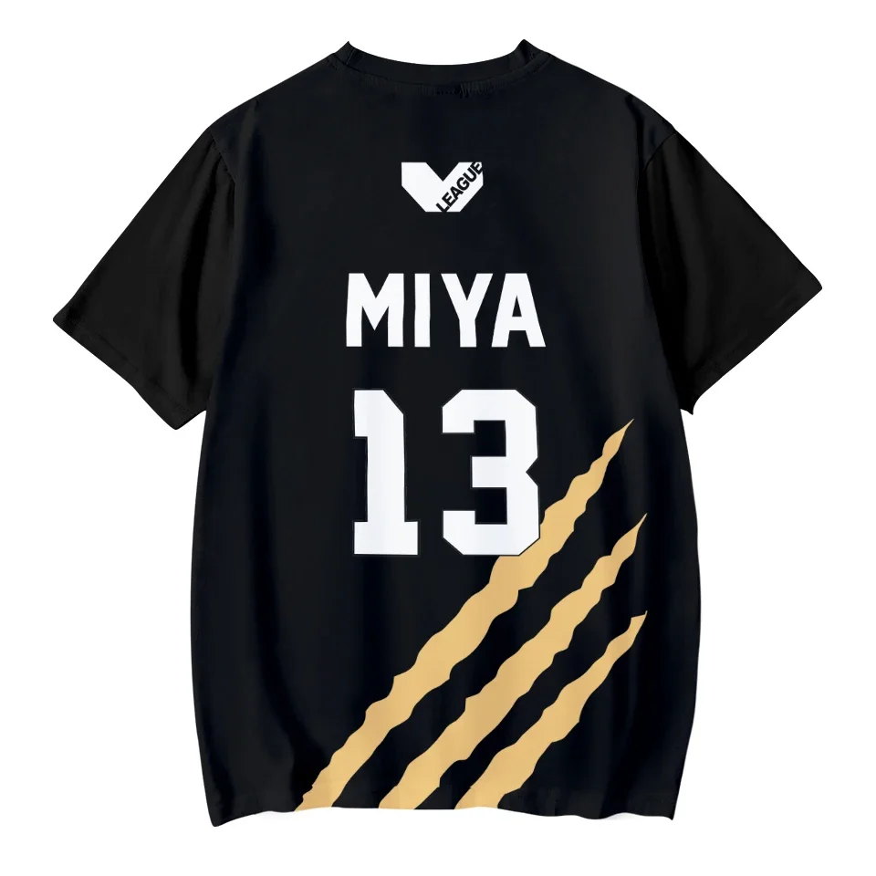 2023 New Haikyuu MSBY Black Jackal 3D T-shirt MSBY Tops O-Neck Fashion Short Sleeve Boys Girls Anime Cartoon Casual Cool T Shirt